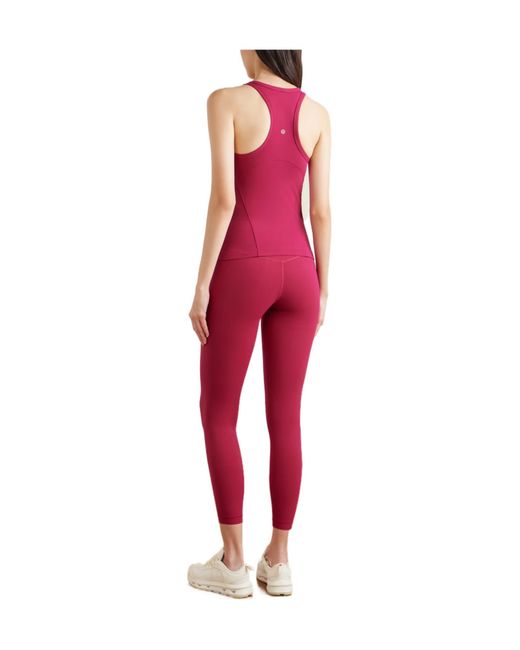lululemon athletica Red Acerback Athletic Tank Top
