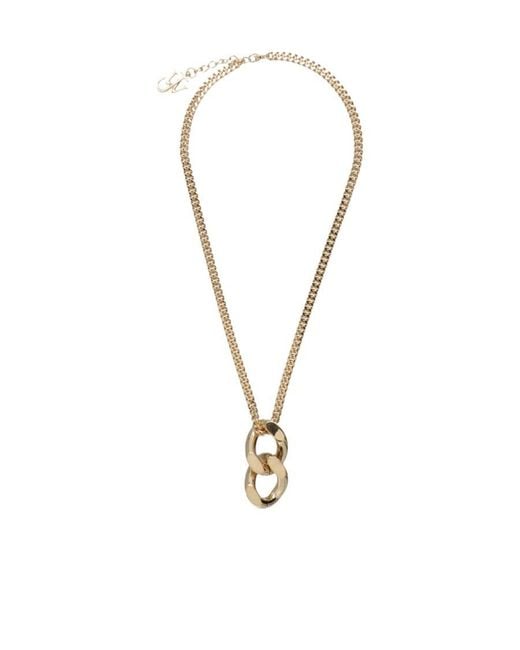 J.W. Anderson Metallic Jw Anderson Pendant Chain Link Necklace