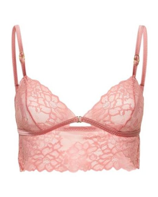 Stella McCartney Pink Lace Cup Bra W/Lace Trim