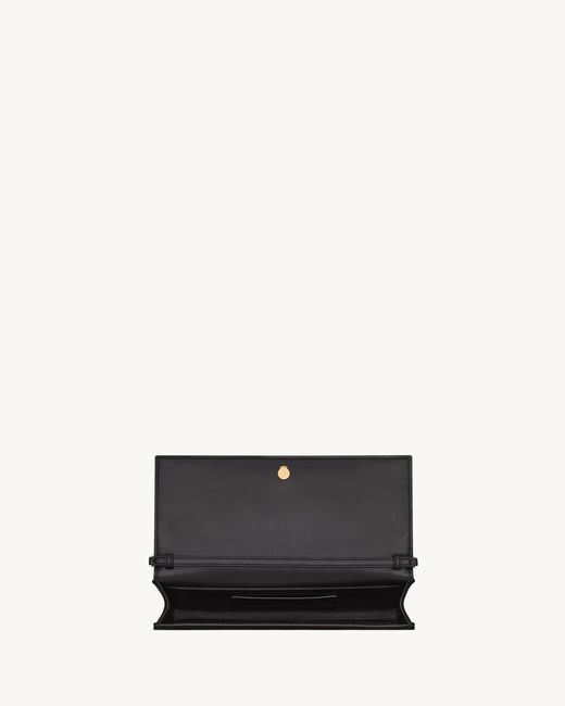 Saint Laurent Black Kate Clutch