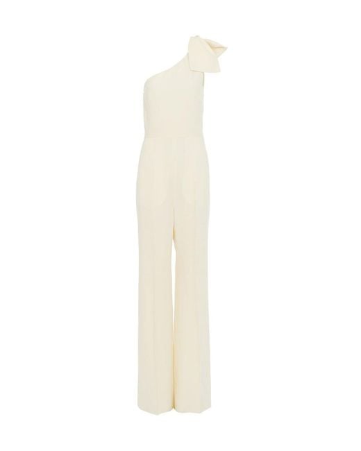 Chloé White Chloé One-Shoulder Jumpsuit
