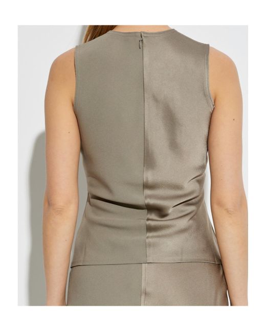 AMI Gray Sleeveless Top