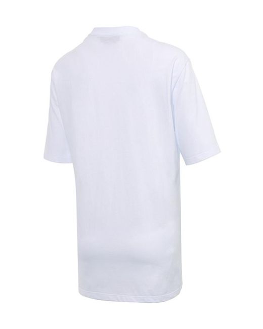 MSGM White Printed Short-Sleeved T-Shirt