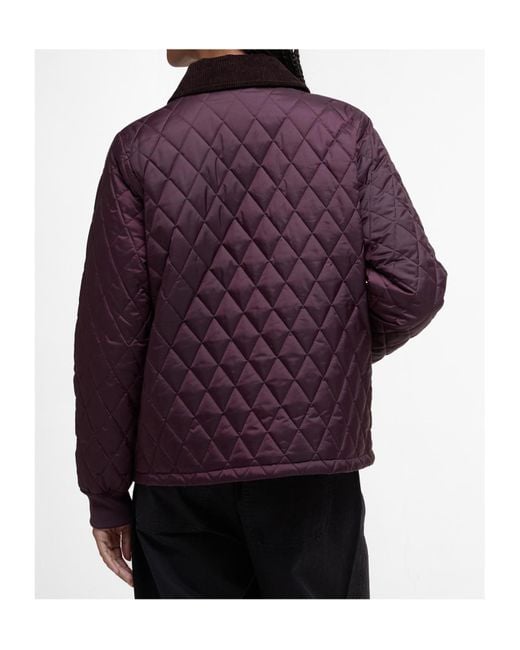 Barbour Purple Marla Quilted Jacket
