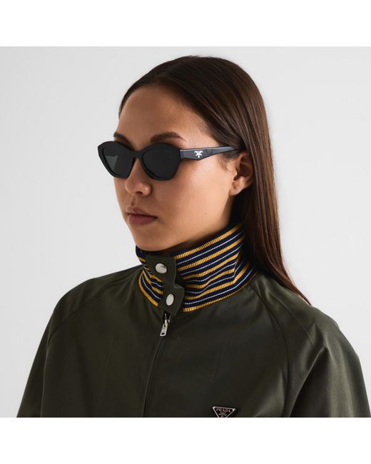 Prada White Cat-Eye Sunglasses