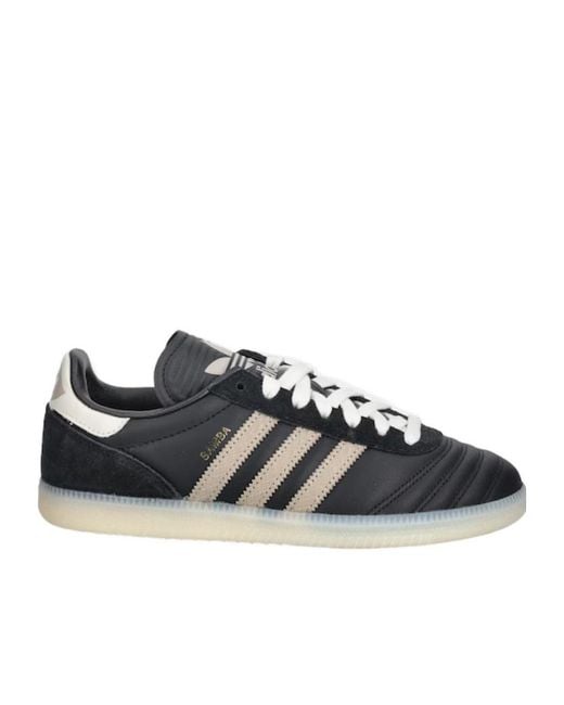 Adidas Originals Black Samba Jp Lace-Up Sneakers for men