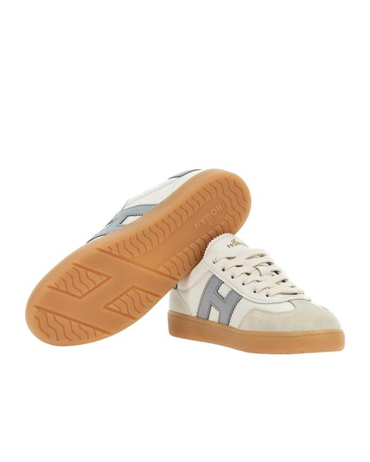 Hogan White Cool Panelled Low-Top Sneakers