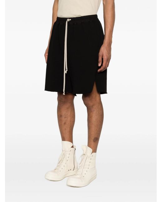 Rick Owens Black Drawstring Shorts for men