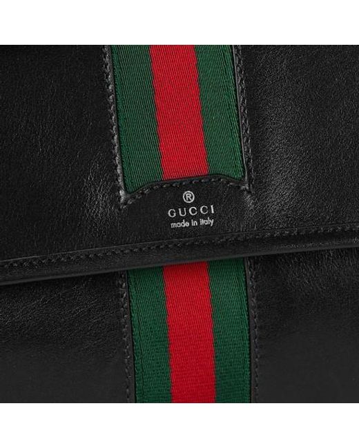 Gucci Black Web Trademark Small Belt Bag for men