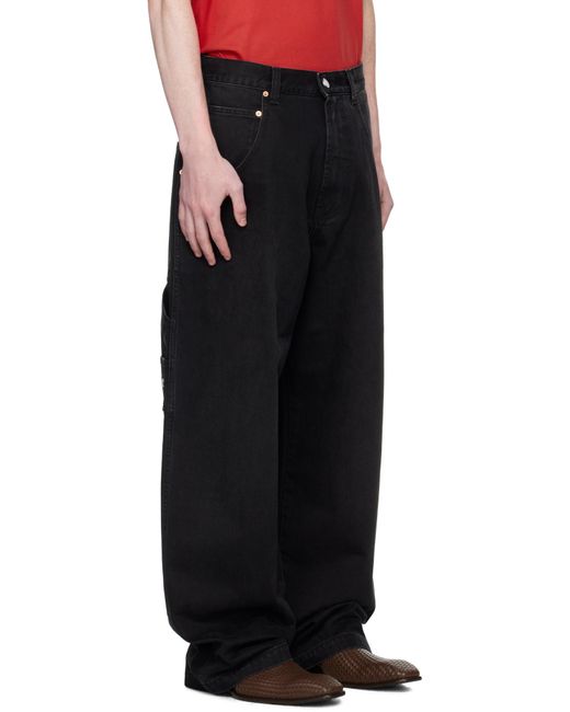 Vetements Black Hip-Hop Jeans for men
