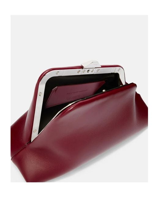 The Attico Red The Day Off Small Clutch Bag