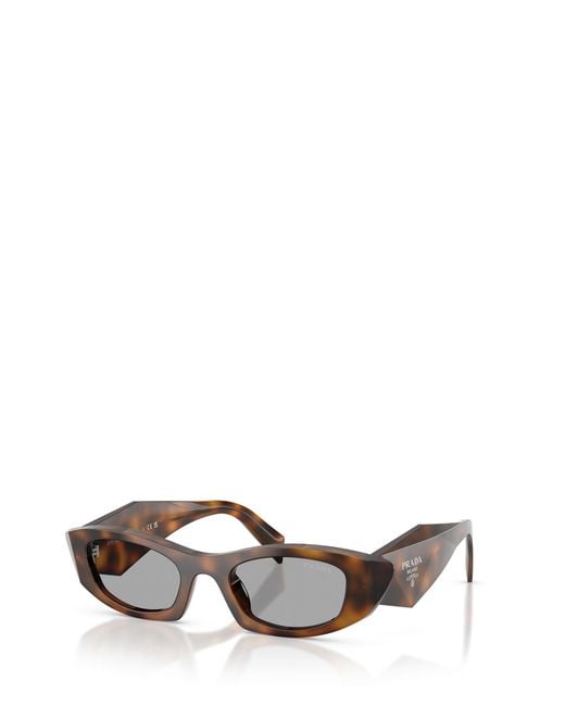 Prada White Prb16 Cat-Eye Sunglasses
