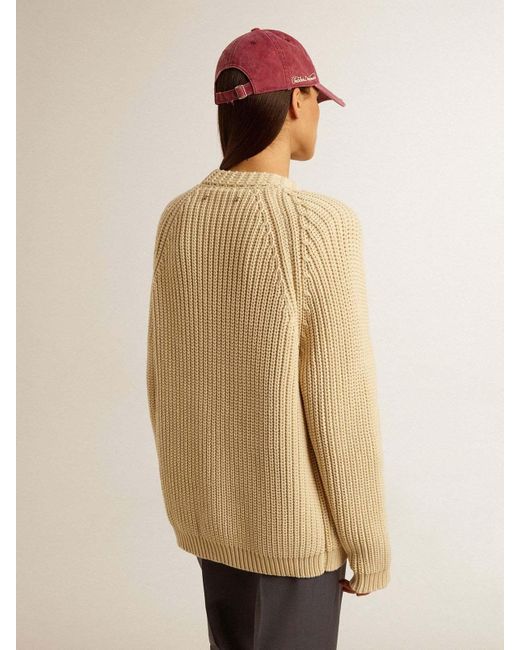 Golden Goose Deluxe Brand Natural Melody Chunky-Knit Cardigan