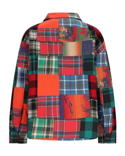 Polo Ralph Lauren Red Oversized Fit Checked Shirt