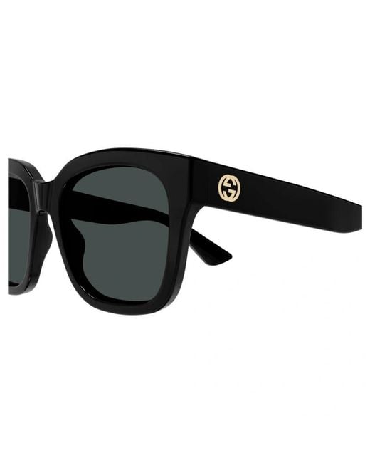 Gucci Black Eyewear Square Frame Sunglasses