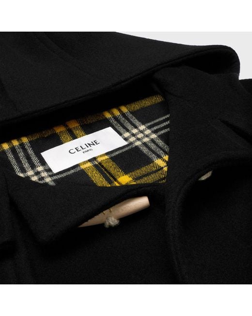 Céline Black Egg-Shaped Duffle-Coat