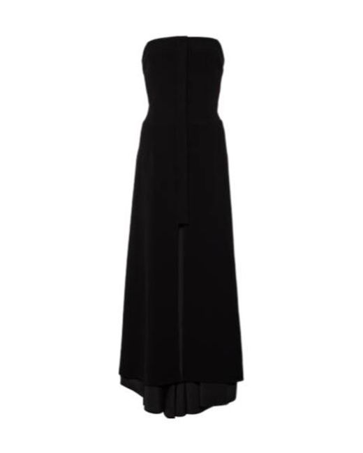Proenza Schouler Black Danielle Strapless Maxi Dress