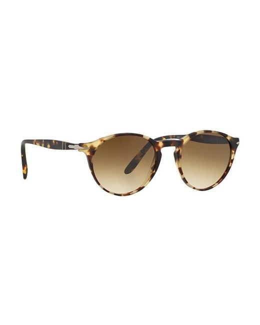 Persol Metallic Round Frame Sunglasses for men