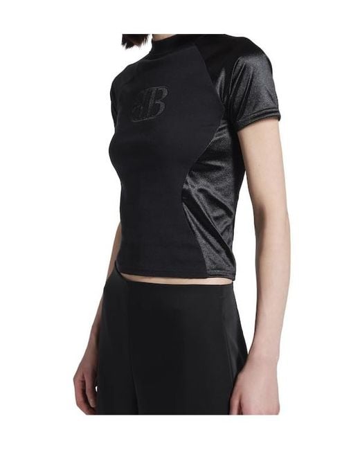 Balenciaga Black Nano Bb Fitted Top