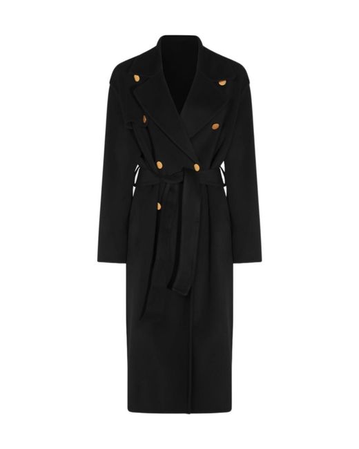Alberta Ferretti Black Long-Sleeved Coat