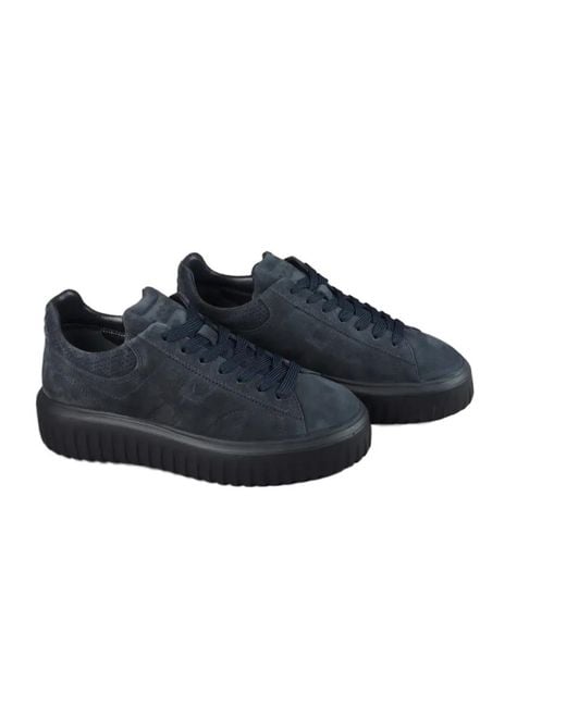 Hogan Blue H-Stripes Sneakers for men