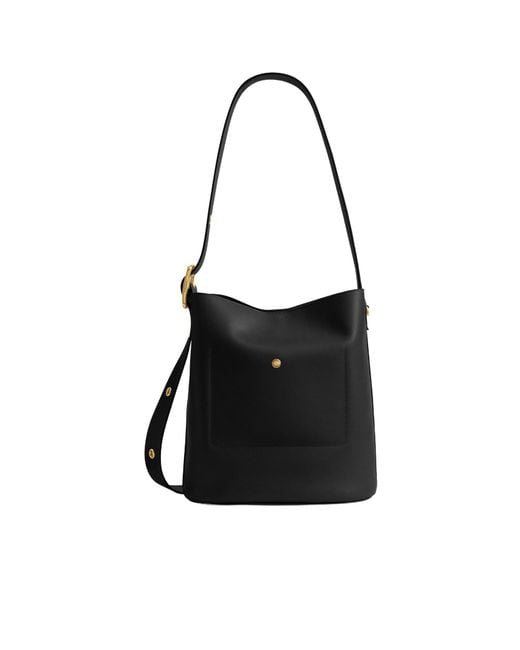 COACH Black Bleecker Bucket Bag