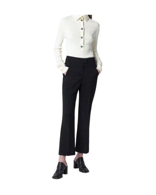 Entire studios Black Flared Casual Pants
