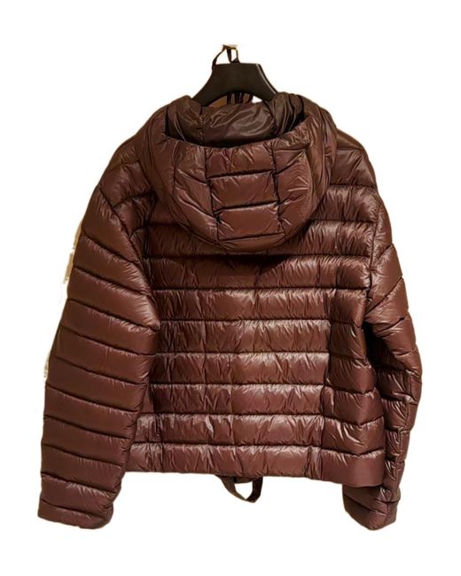 Jil Sander Brown Hooded Down Jacket for men