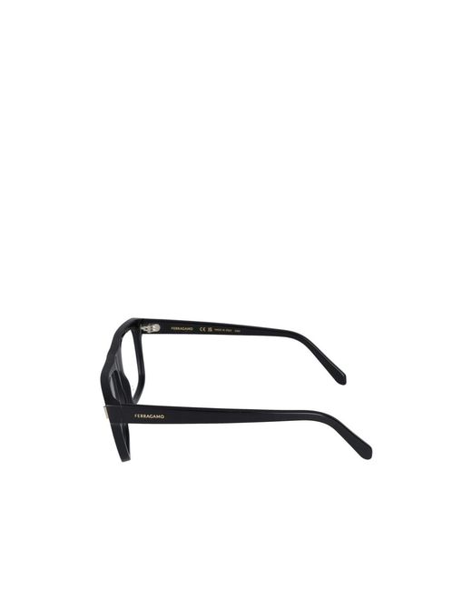Ferragamo White Ferragamo Eyewear Rectangle-Frame Glasses for men