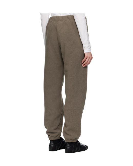 MM6 by Maison Margiela Gray Logo-Embroidered Fleece Track Pants