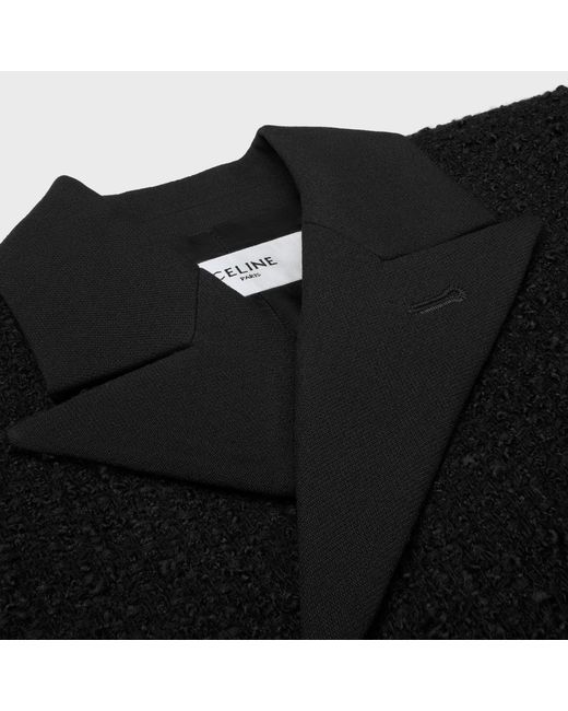 Céline Black Double-Breasted Coat
