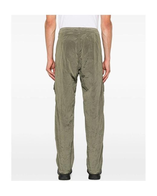 Stone Island Green Casual Trousers With Belt Loops for men