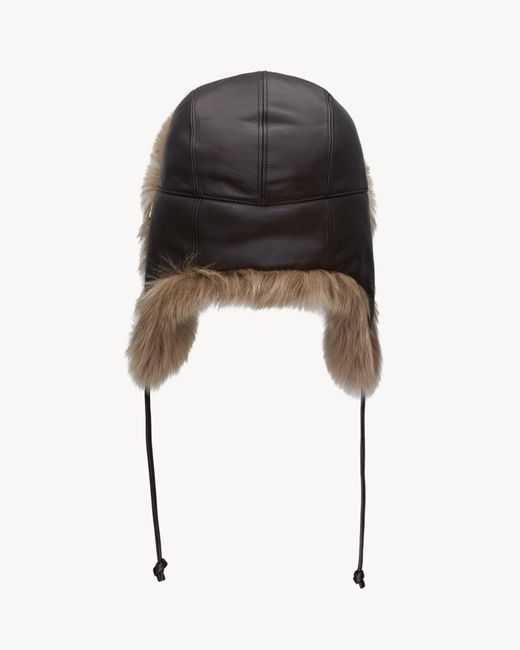 Saint Laurent Natural Ear-Protecting Hunter Hat