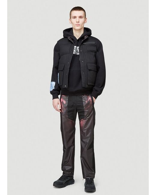 McQ Alexander McQueen Black Fantasma Slogan Print Hoodie for men