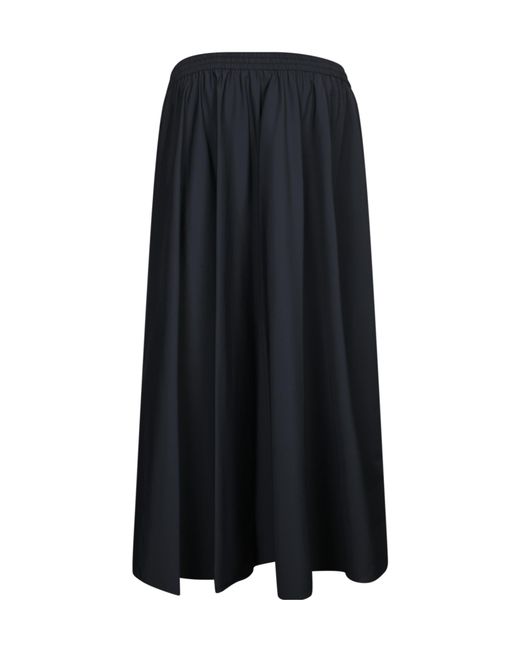 Herno Black Drawstring Pleat Detailed Skirt
