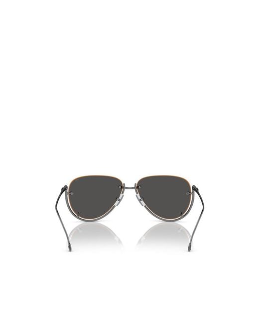 DIESEL Multicolor Rimless Aviator Sunglasses