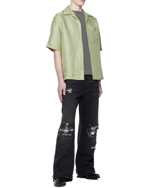 Amiri Multicolor Polka-Dot-Pattern Short-Sleeved Shirt for men