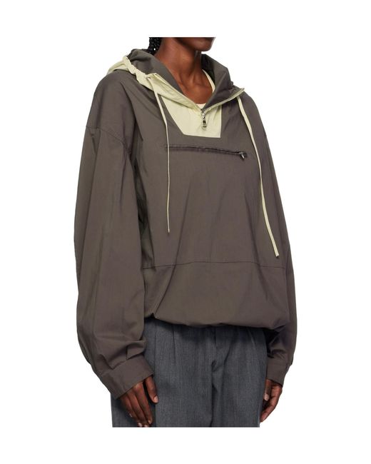 J.W. Anderson Gray Contrast Hood Pullover Jacket