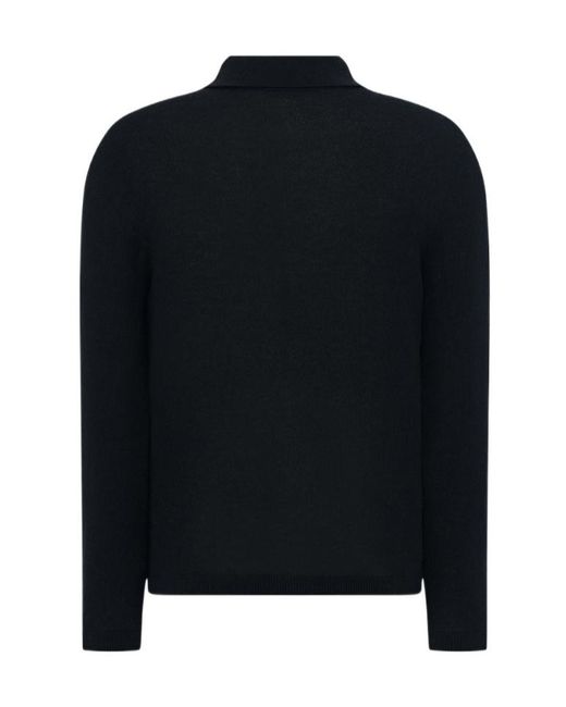 The Row Black Long-Sleeved Sweater for men