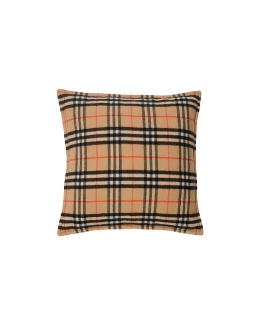 Burberry Metallic Checked Square Cushion for men
