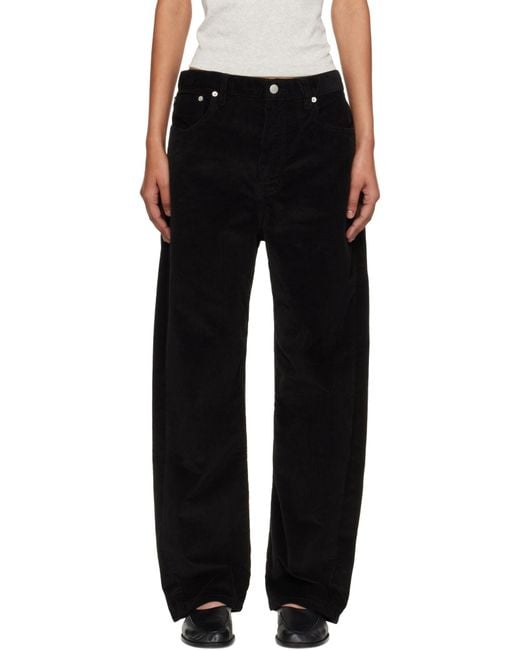 Studio Nicholson Black Corduroy Trousers