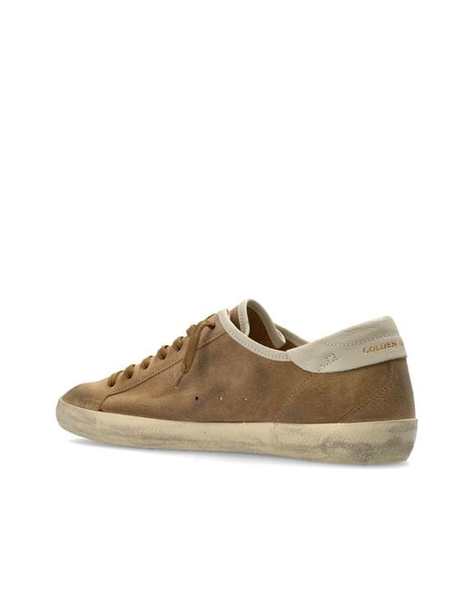Golden Goose Deluxe Brand Brown Super Star Low-Top Sneakers for men