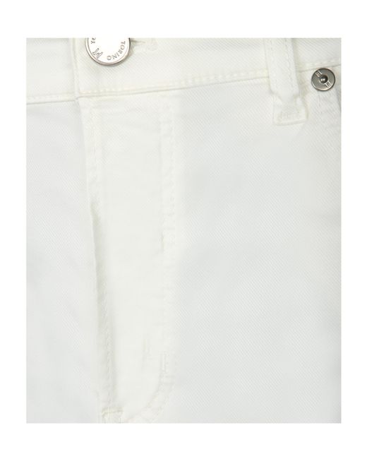 Pt Pantaloni White Pt Torino Straight-Leg Jeans for men