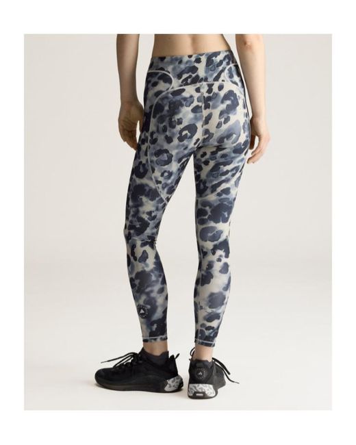 Adidas By Stella McCartney Blue Printed Performance Trousers