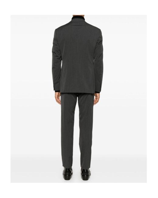 Giorgio Armani Gray Virgin-Wool Suit for men