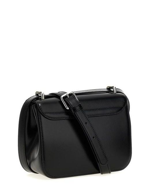 Vivienne Westwood Black Linda Orb-Plaque Crossbody Bag