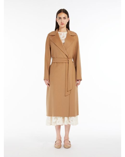 Max Mara Natural Studio Belted Mid-Length Coat