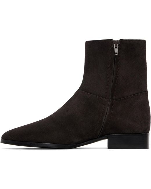 Fear Of God Black Zippered Ankle Boots for men