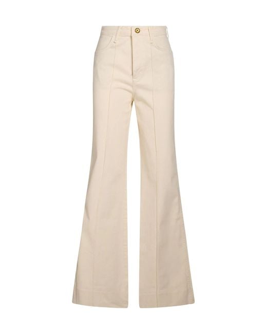 Rag & Bone Natural Solid Color Denim Trousers