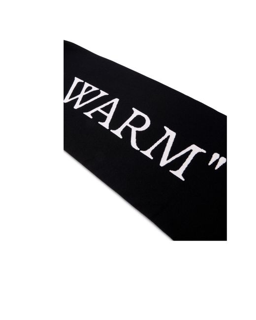 Off-White c/o Virgil Abloh Black Keep Warm Scarf
